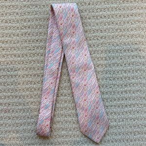 Vineyard Vines Pink Surfboard Pattern Silk Tie